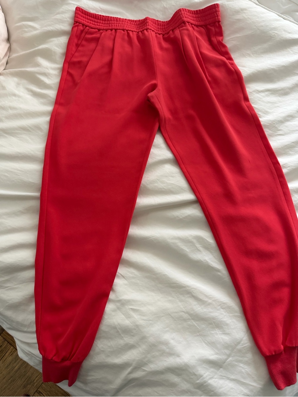 Joie Red Elastic-Waist Pants